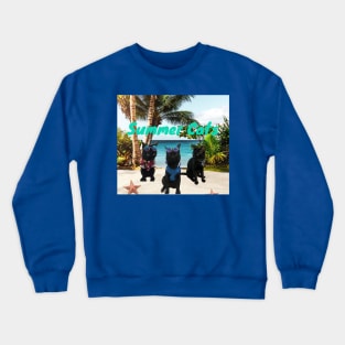 Summer Cats Crewneck Sweatshirt